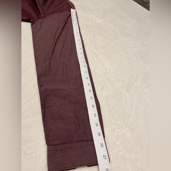 Express Men's Extra Slim Fit Burgundy Dress Shirt - Picture 3 of 13